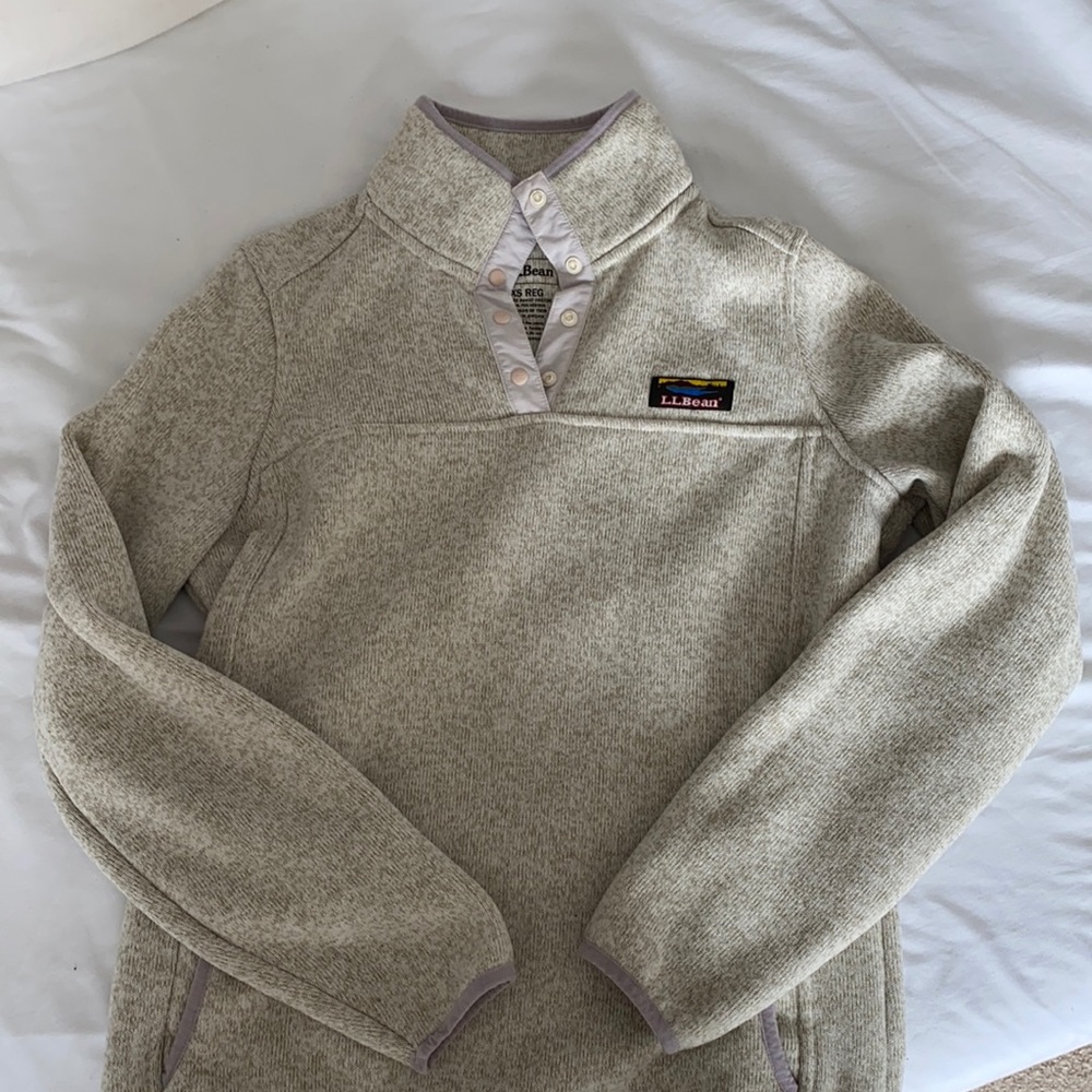 LL Bean button up sweatshirt